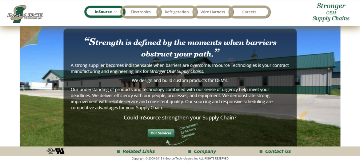 InSource Technologies, Inc. Customer focused provider of product-related services to OEM's website image