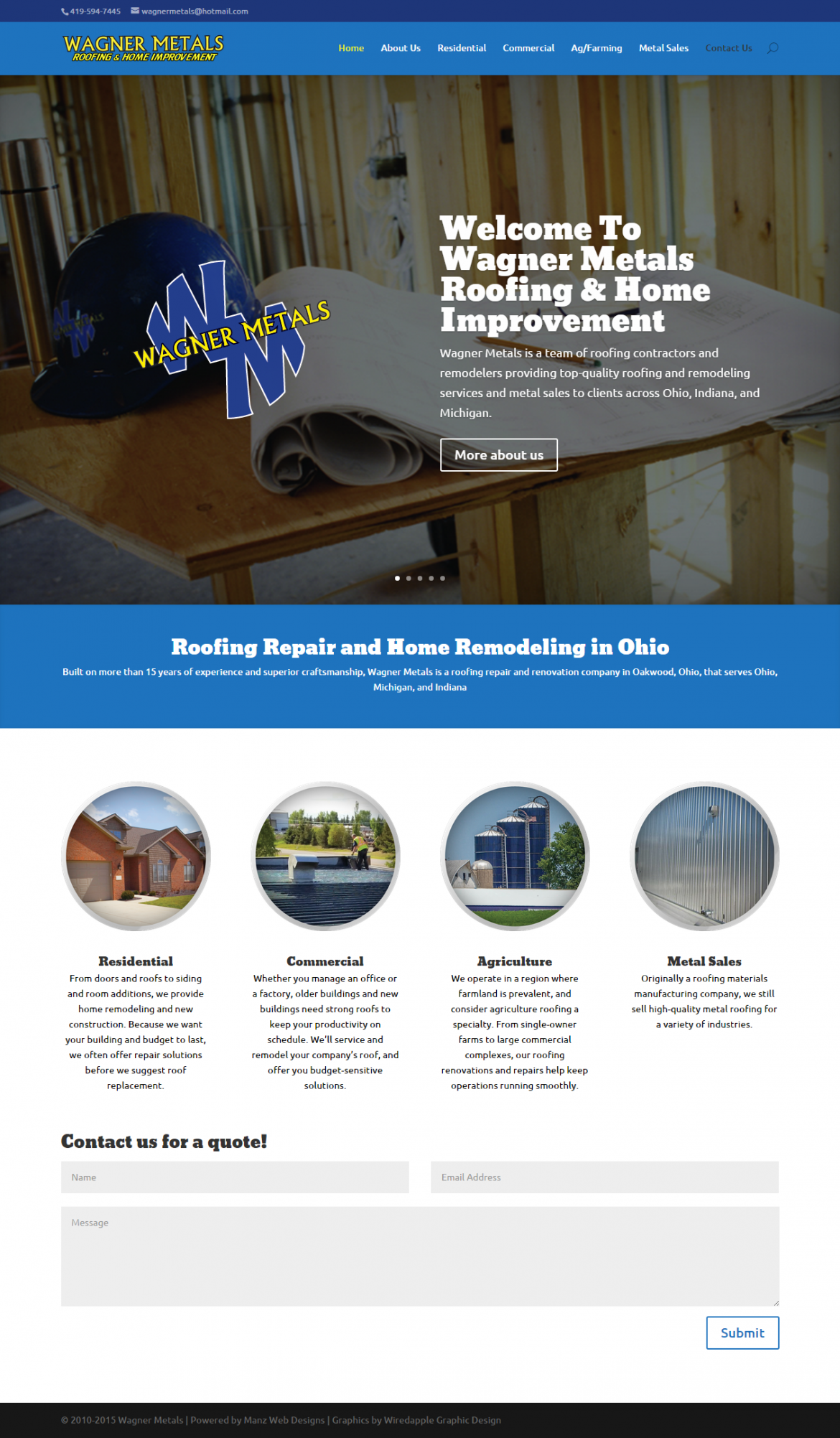wagner metals website image