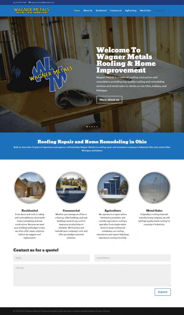 wagner metals website image